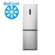 Gorenje Alulfagyasztós hűtőszekrény, NoFrost, 186 cm, ezüst, 60 cm széles