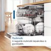 Bosch teljesen beépíthető mosogatógép, 60 cm, 3 kosár, padlófény